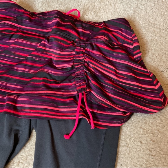 ATHLETA Painted Cuteness 2 in 1 Skirted Capri S - Picture 6 of 11